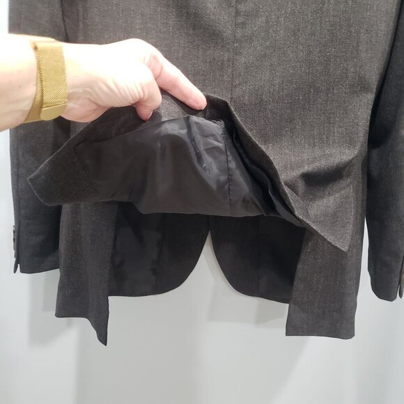 J. CREW Thompson Blazer Suit Jacket Flex Worsted Wool Mens 42L Long Gray Preppy - Picture 6 of 12